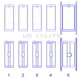 King Engine Bearings MB556XPN010 King Bearings