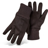 West Chester Protective Gear 4020 Boss Gloves 4020 Large Brown Jersey Gloves