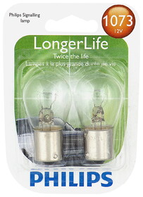 Philips 1073LLB2 Philips Longerlife Miniature 1073Ll, Clear, Twist Type, Always Change In Pairs!