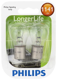 Philips 1141LLB2 Philips Longerlife Miniature 1141Ll, Clear, Twist Type, Always Change In Pairs!