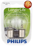 Philips 1156LLB2 Philips Longerlife Miniature 1156Ll, Clear, Twist Type, Always Change In Pairs!
