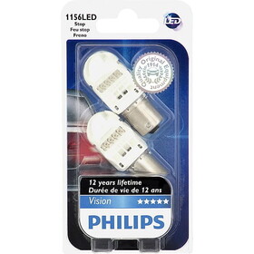 Philips 1156RLED Philips 1156 Red LED P21W Stop and Tail automotive light - 2 Bulbs