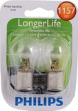Philips 1157LLB2 Philips Longerlife Miniature 1157Ll, Clear, Twist Type, Always Change In Pairs!
