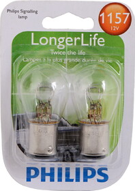 Philips 1157LLB2 Philips Longerlife Miniature 1157Ll, Clear, Twist Type, Always Change In Pairs!
