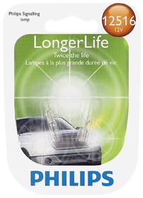 Philips 12516LLB2 Philips Longerlife Miniature 12516Ll, Clear, Push Type, Always Change In Pairs!
