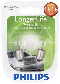 Philips 1816LLB2 Philips Longerlife Miniature 1816Ll, Clear, 13, Always Change In Pairs!