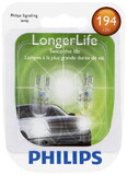 Philips 194LLB2 Philips Longerlife Miniature 194Ll, W2, 1X9, 5D, Glass, Always Change In Pairs!