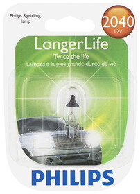 Philips 2040LLB1 Philips Longerlife Miniature 2040Ll, W2, 1X4, 6D, Glass, Always Change In Pairs!