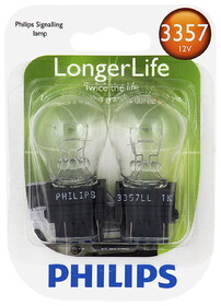 Philips 3357LLB2 Philips Longerlife Miniature 3357Ll, Clear, Push Type, Always Change In Pairs!