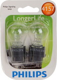 Philips 4157LLB2 Philips Longerlife Miniature 4157Ll, Clear, Push Type, Always Change In Pairs!