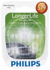 Philips 579LLB2 Philips Longerlife Miniature 579Ll, W2, 1X9, 5D, Glass, Always Change In Pairs!