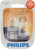 Philips 7440B2 Philips Standard Miniature 7440, Clear, Push Type, Always Change In Pairs!