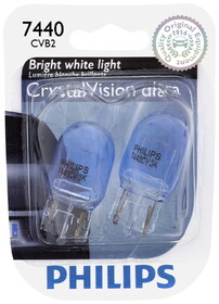 Philips 7440CVB2 Philips Crystalvision Ultra Miniature 7440, Blue Coated, Push Type, Always Change In Pairs!