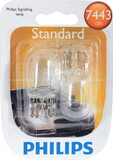 Philips 7443B2 Philips Standard Miniature 7443, Clear, Push Type, Always Change In Pairs!