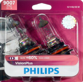 Philips 9007VPB2 Philips 9007 Visionplus Headlight , Pack of 2