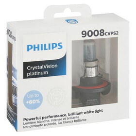 Philips 9008CVPS2 Philips Crystal Vision Platinum 9008 H13 60/55W Two Bulbs Headlight