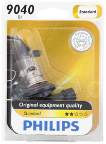 Philips 9040B1 Philips Standard Headlight 9040, P20D/40T, Glass, Always Change In Pairs!