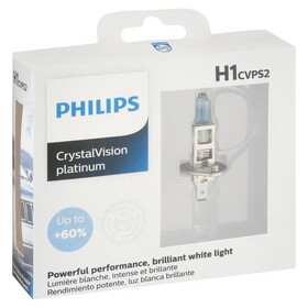 Philips H1CVPS2 Philips Crystal Vision Platinum H1 55W Two Bulbs Headlight Fog Light