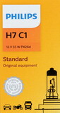 Philips H7C1 Philips Standard Headlight H7, Px26D, Glass, Always Change In Pairs!