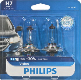 Philips H7PRB2 Philips H7 Vision Headlight, Pack of 2