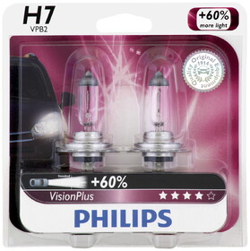 Philips H7VPB2 Philips H7 Visionplus Headlight, Pack of 2