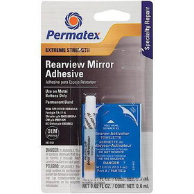 Permatex 81840 Permatex Extreme Rearview Mirror Professional Strength Adhesive Repair Kit - 81840
