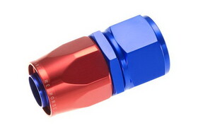 Redhorse 1000-08-1 Red Horse Performance 1000-08-1 RHP1000-08-1 -08 STRAIGHT FEMALE ALUMINUM HOSE END - RED&amp;BLUE