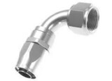 Redhorse 1090-16-5 Red Horse Performance 1090-16-5 RHP1090-16-5 -16 90 DEGREE FEMALE ALUMINUM HOSE END - CLEAR