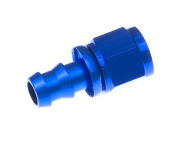 Redhorse 2000-08-1 Red Horse Performance 2000-08-1 RHP2000-08-1 -08 STRAIGHT AN/JIC HOSE END PUSH LOCK - BLUE