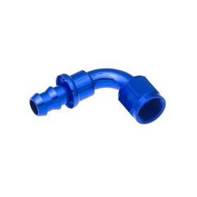 Redhorse 2090-04-1 Red Horse Performance 2090-04-1 RHP2090-04-1 -04 90 DEGREE AN/JIC HOSE END PUSH LOCK - BLUE