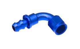 Redhorse 2090-08-1 Red Horse Performance 2090-08-1 RHP2090-08-1 -08 90 DEGREE AN/JIC HOSE END PUSH LOCK - BLUE