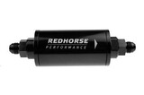 Redhorse 4651-08-2 Redhorse 4651-08-2 6" Cylindrical In-Line Race Fuel Filter-08 AN-Black