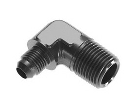 Redhorse 822-06-08-2 Red Horse Performance 822-06-08-2 RHP822-06-08-2 -06 90 DEGREE MALE ADAPTER TO -08 (1/2&#34;) NPT MALE - BLACK