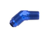 Redhorse 823-06-06-1 Red Horse Performance 823-06-06-1 RHP823-06-06-1 -06 45 DEGREE MALE ADAPTER TO -06 (3/8") NPT MALE - BLUE