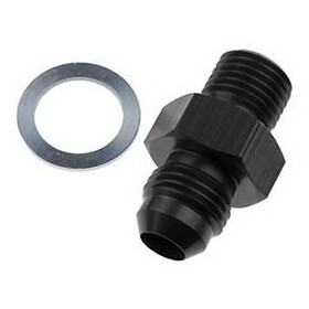 Redhorse 8262-06-04-2 Red Horse Performance 8262-06-04-2 RHP8262-06-04-2 -06 MALE AN/JIC FLARE TO 1/4&#34;NPSM TRANSMISSION FITTING -BLACK-2PCS