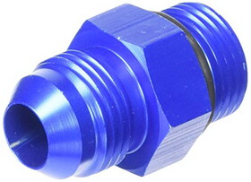 Redhorse 920-08-08-1 Red Horse Performance 920-08-08-1 RHP920-08-08-1 -08 MALE TO -08 O-RING PORT ADAPTER (HIGH FLOW RADIUS ORB) - BLUE