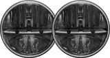 RIGID Industries 55000 RIGID 7 Inch Round Headlight Kit With PWM Anti-Flicker Adaptor Pair