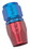Russell 610020 Russell Performance -6 AN Red/Blue Straight Full Flow Hose End
