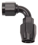 Russell 610165 Russell Performance -6 AN Black 90 Degree Full Flow Hose End
