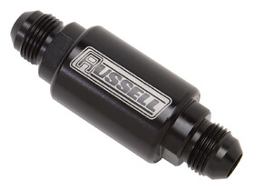 Edelbrock 650133 Russell Performance Black Anodized (3in Length 1-1/4in dia. -6 male inlet/outlet)