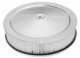 Racing Power R8000 Racing Power R8000 Chrome 14in x 3in Muscle Car Style Air Cleaner Set - Paper