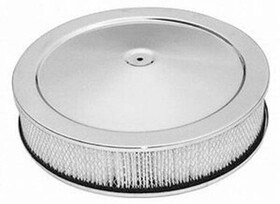 Racing Power R8000 Racing Power R8000 Chrome 14in x 3in Muscle Car Style Air Cleaner Set - Paper