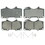 Wagner ZD976 Wagner QuickStop ZD976 Ceramic Disc Brake Pad Set 2021 Toyota Tacoma