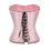 Muka Women Pink Fashion Boned Corset Bustier Waist Cincher Halloween Costume