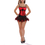 Muka Women Black Bowknot Corset Top Lace up Bustiers Top Halloween Costume Idea