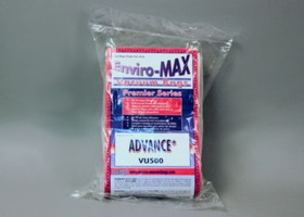 ADVANCE 107413586CT Vac Bags, 10/Pk, 10 Pks/Case