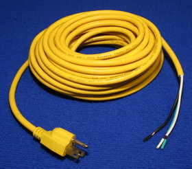 American Lincoln 56704331 Power Cord, 18/3 Yellow 50'