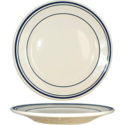 International Tableware Catania Plate - American White - Blue Band
