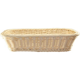 International Tableware Plastic Rattan Basket - Rectangular