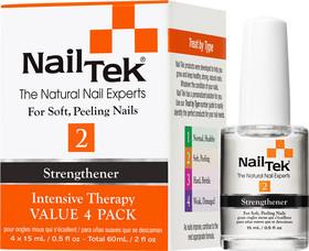 Nailtek 55808 Intensive Therapy 2 Pro Pack - 4/0.5 Oz, 4/pack